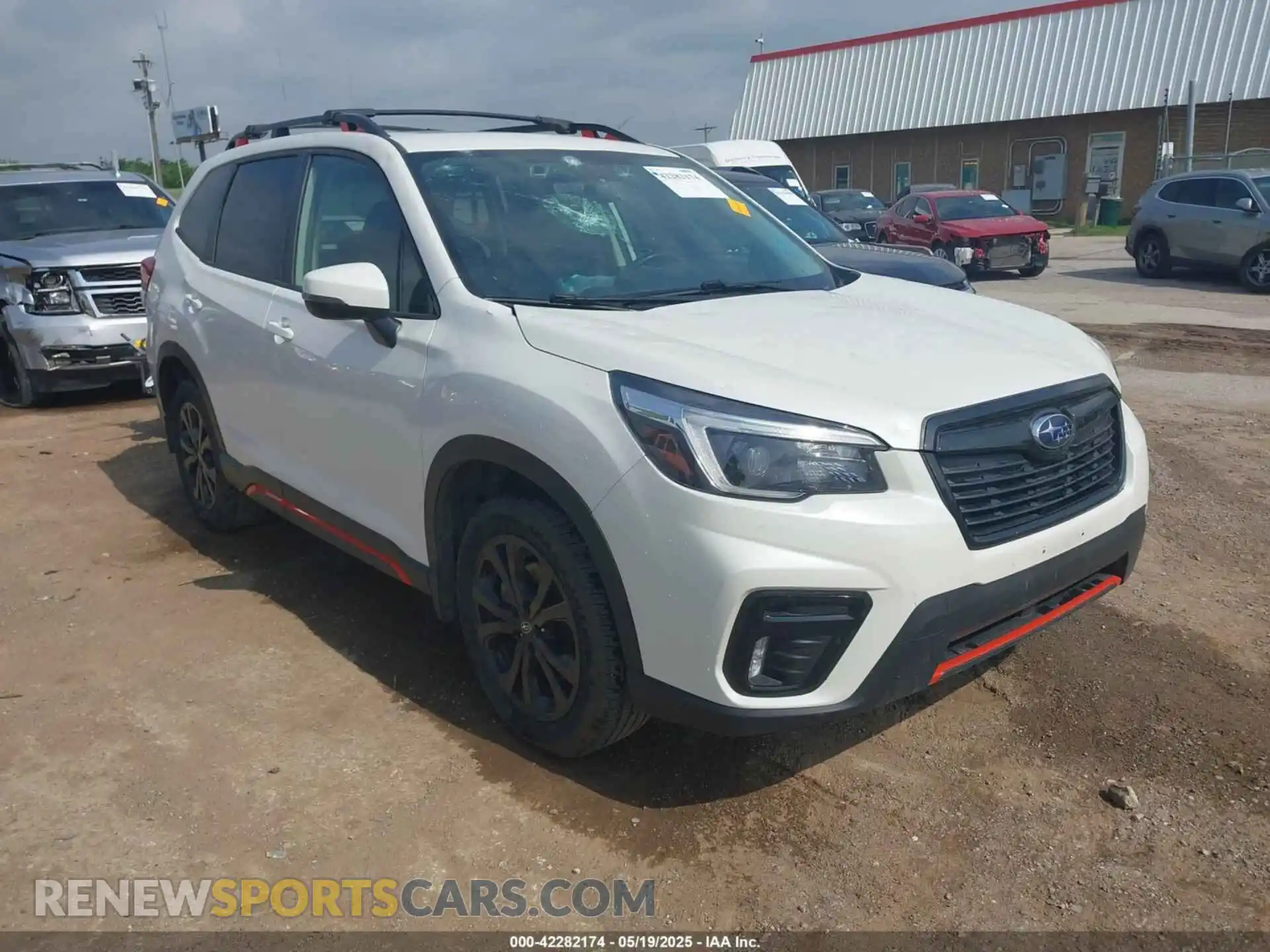 1 Photograph of a damaged car JF2SKARC3MH577460 SUBARU FORESTER 2021