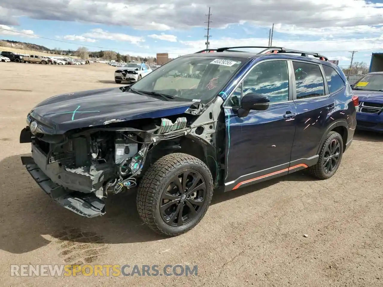 1 Photograph of a damaged car JF2SKARC4MH498458 SUBARU FORESTER 2021