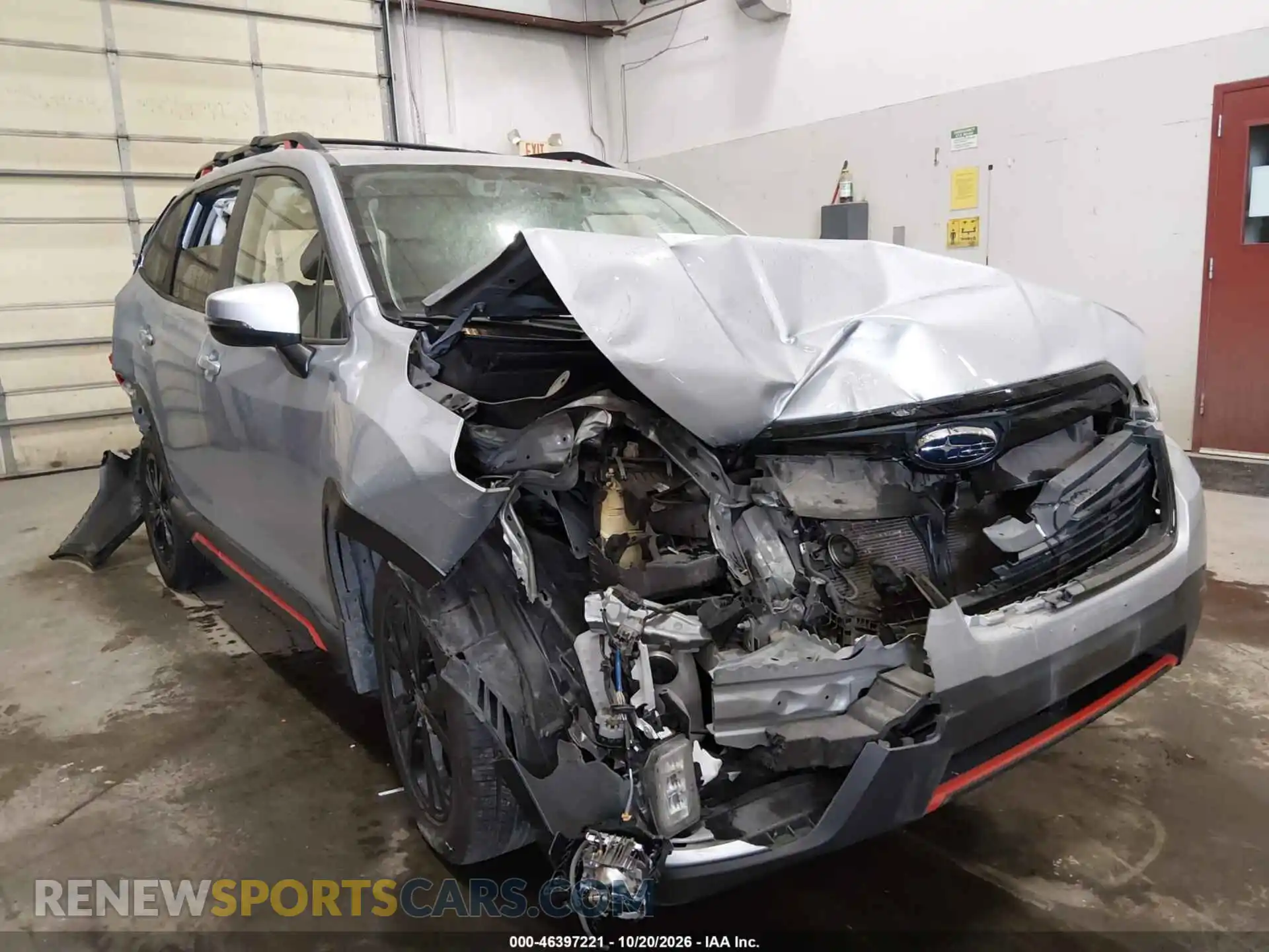 1 Photograph of a damaged car JF2SKARC6MH400014 SUBARU FORESTER 2021