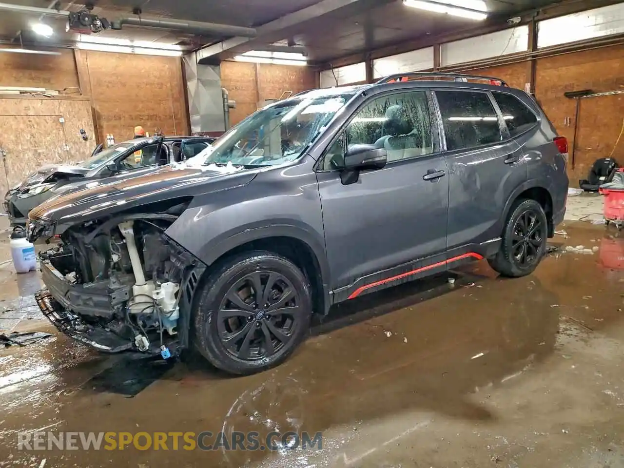 1 Photograph of a damaged car JF2SKARC6MH458186 SUBARU FORESTER 2021
