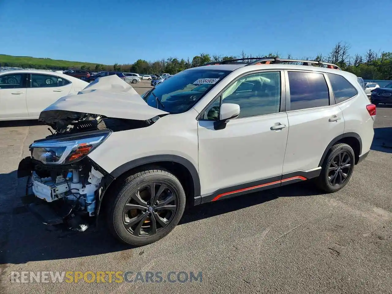 1 Photograph of a damaged car JF2SKARC6MH491978 SUBARU FORESTER 2021