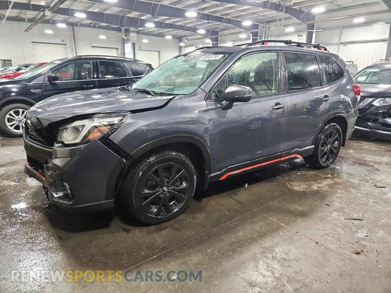 1 Фотография поврежденного автомобиля JF2SKARC6MH495626 SUBARU FORESTER 2021