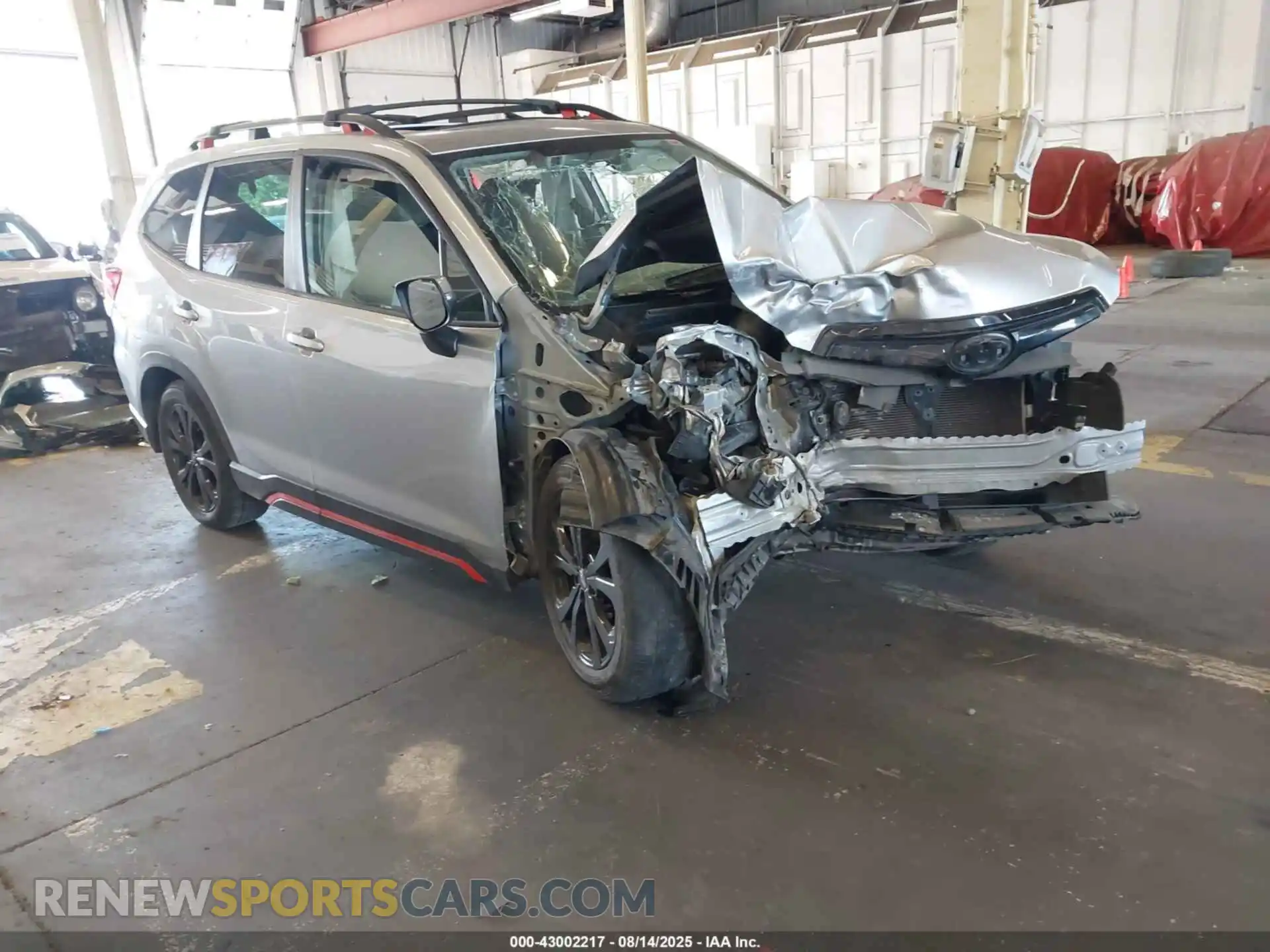 1 Photograph of a damaged car JF2SKARC6MH521965 SUBARU FORESTER 2021
