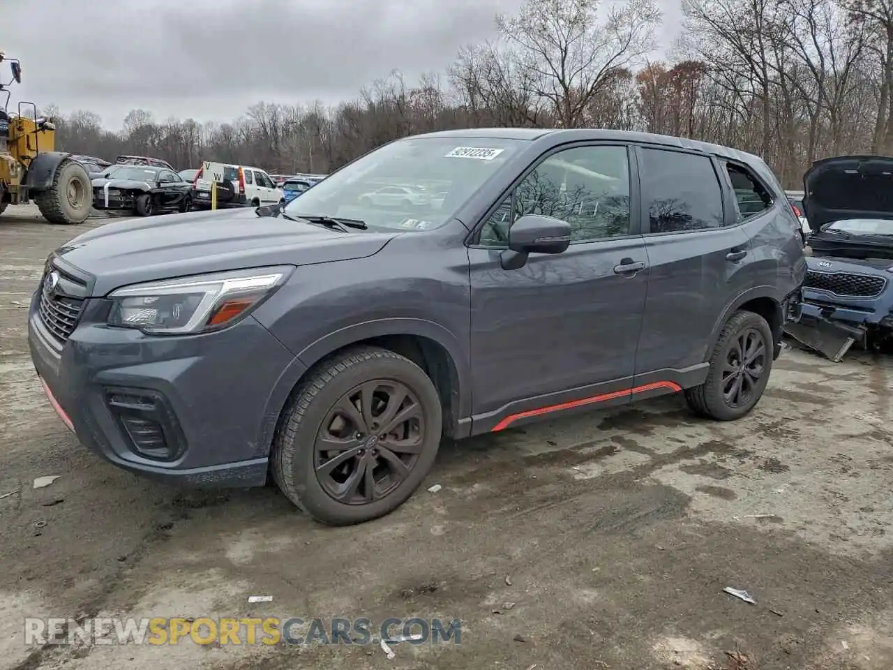1 Photograph of a damaged car JF2SKARC7MH444328 SUBARU FORESTER 2021