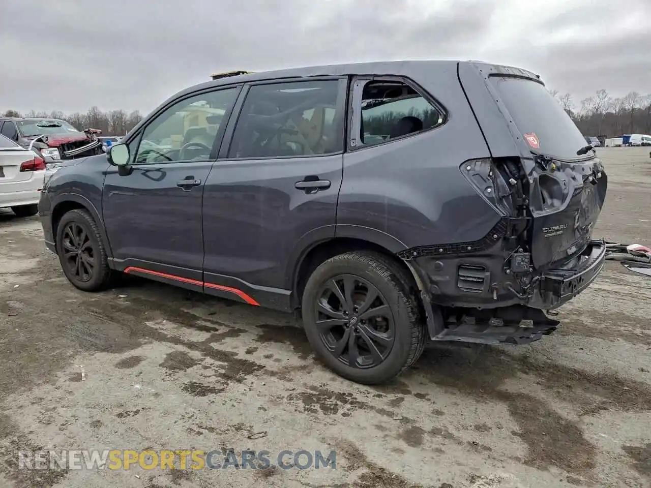 2 Photograph of a damaged car JF2SKARC7MH444328 SUBARU FORESTER 2021