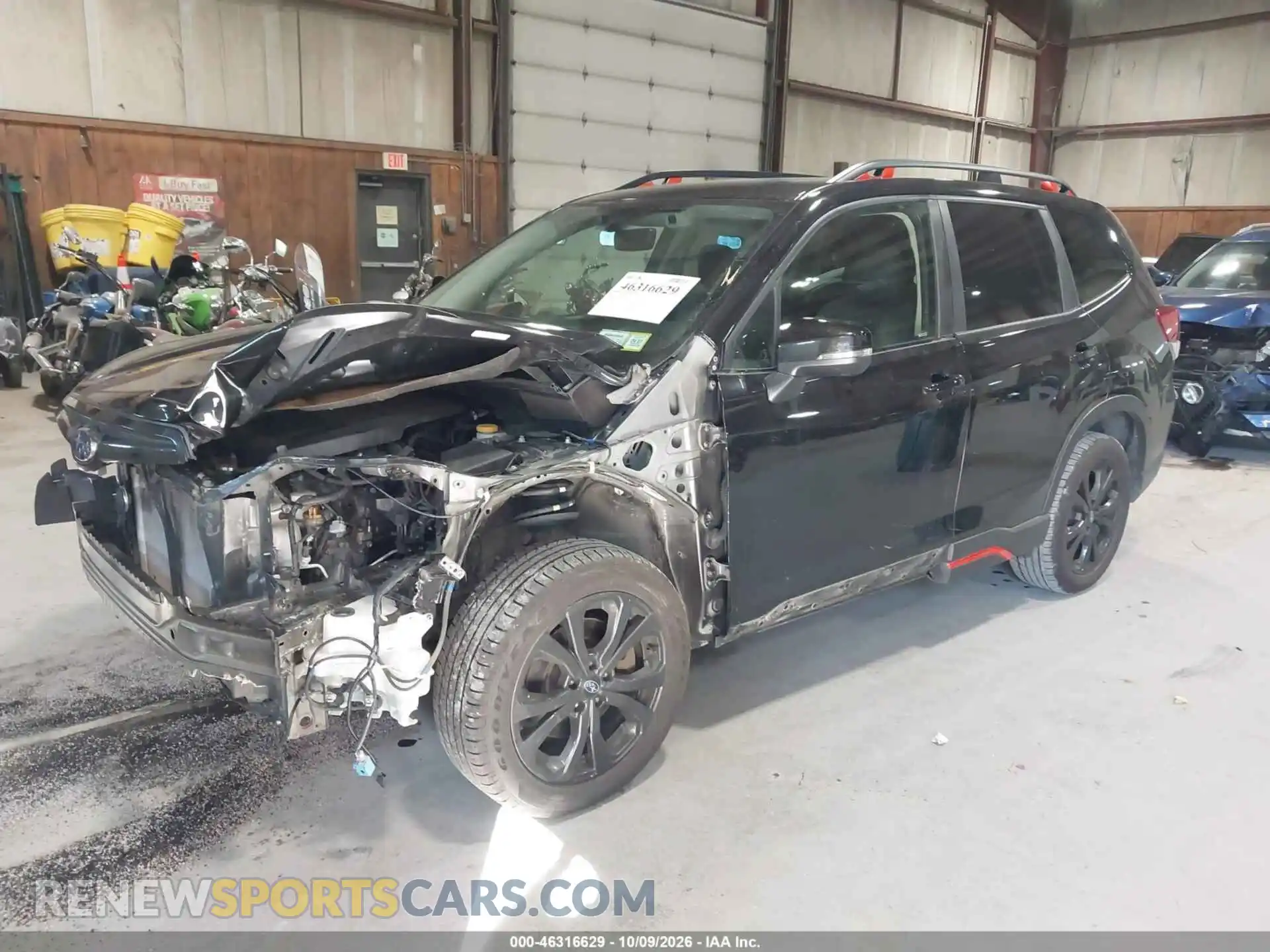 2 fotografías del automóvil dañado JF2SKARC7MH498776 SUBARU FORESTER 2021
