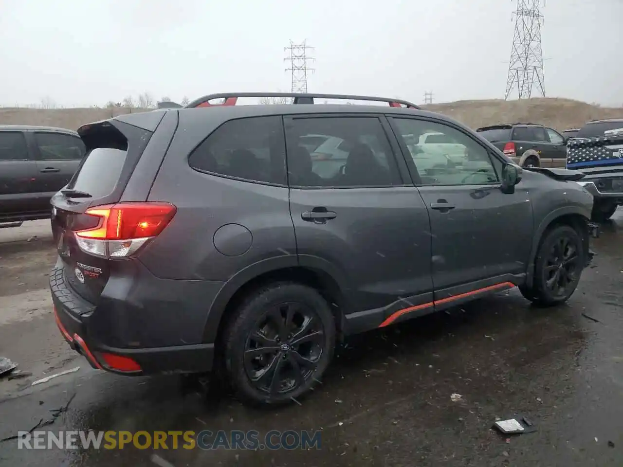 3 Photograph of a damaged car JF2SKARC7MH553744 SUBARU FORESTER 2021