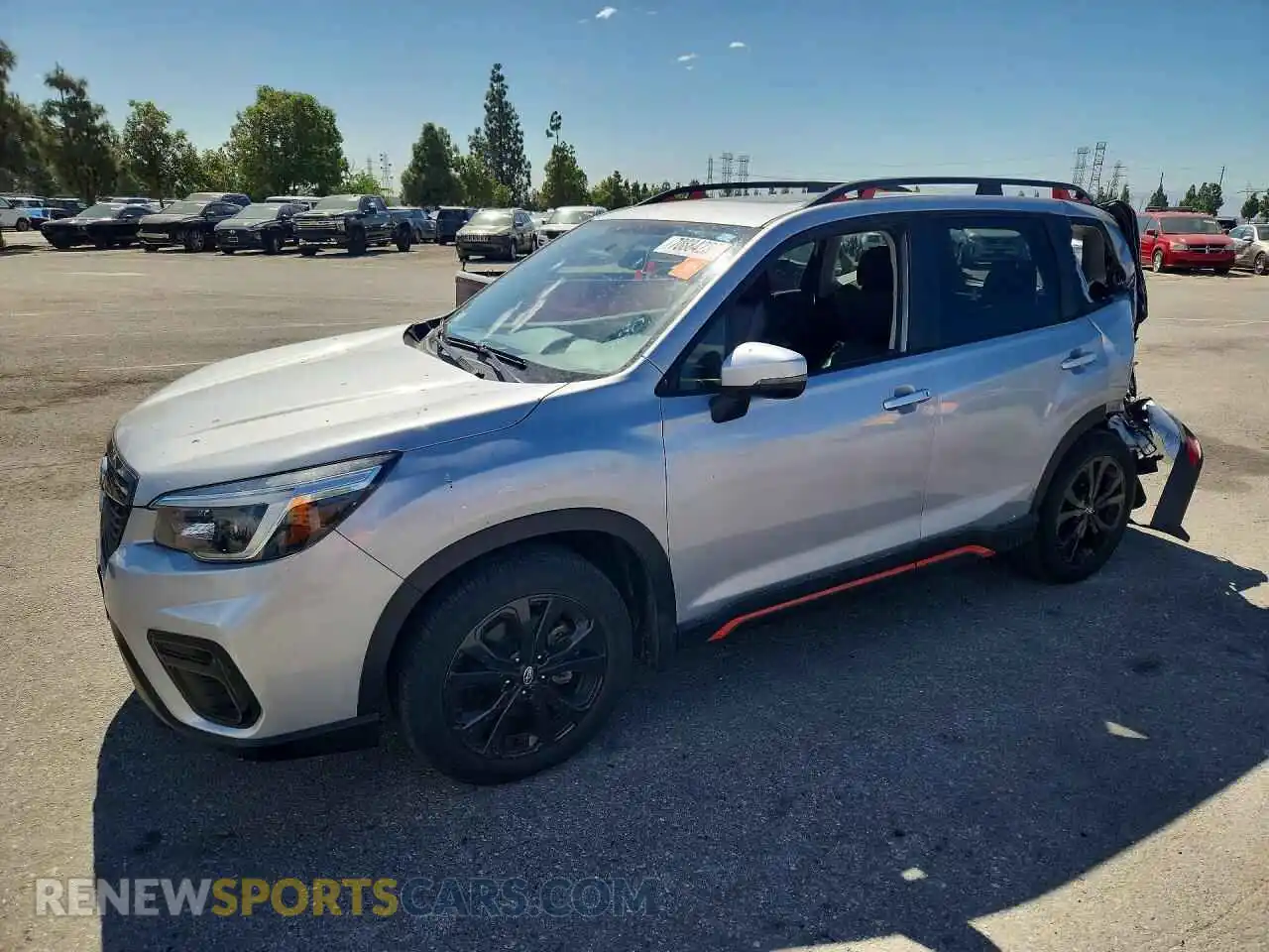 1 Photograph of a damaged car JF2SKARC7MH579812 SUBARU FORESTER 2021
