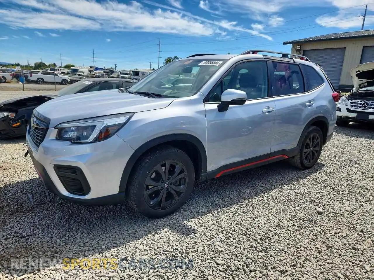 1 Photograph of a damaged car JF2SKARC8MH435962 SUBARU FORESTER 2021