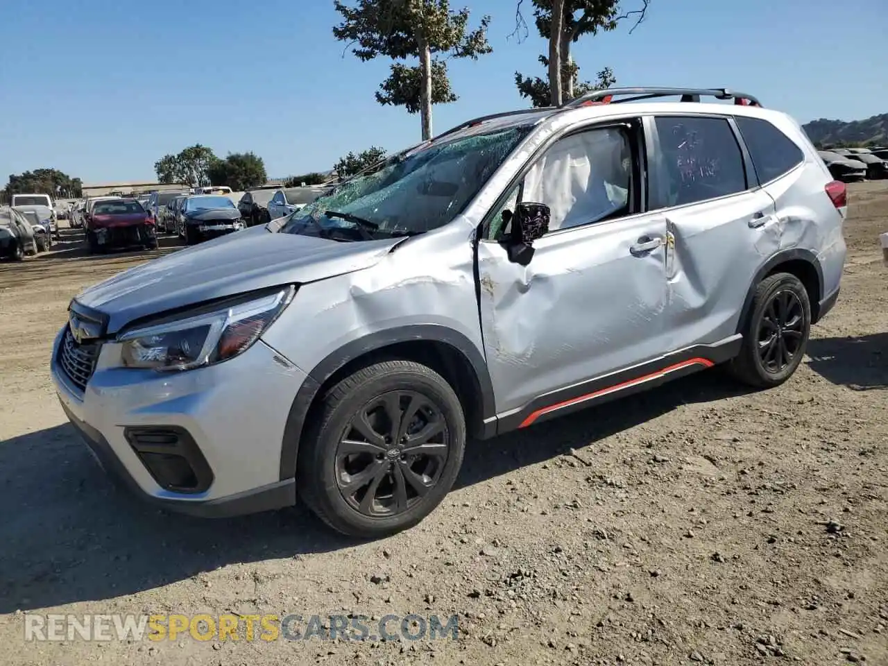 1 Photograph of a damaged car JF2SKARC8MH448890 SUBARU FORESTER 2021