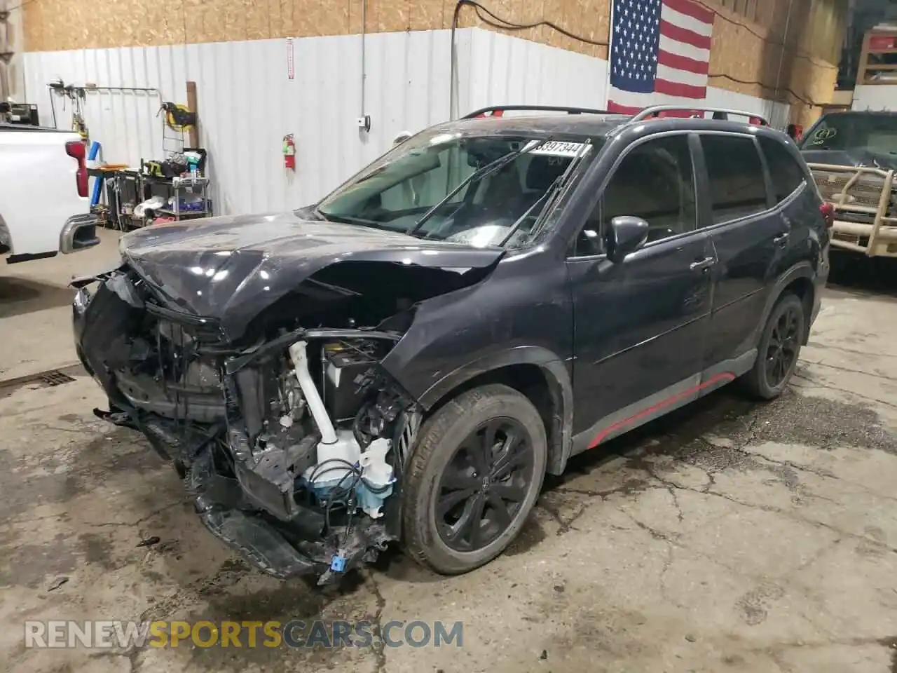1 Photograph of a damaged car JF2SKARC8MH520901 SUBARU FORESTER 2021