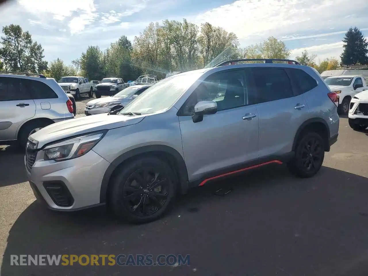1 Фотография поврежденного автомобиля JF2SKARC8MH591046 SUBARU FORESTER 2021