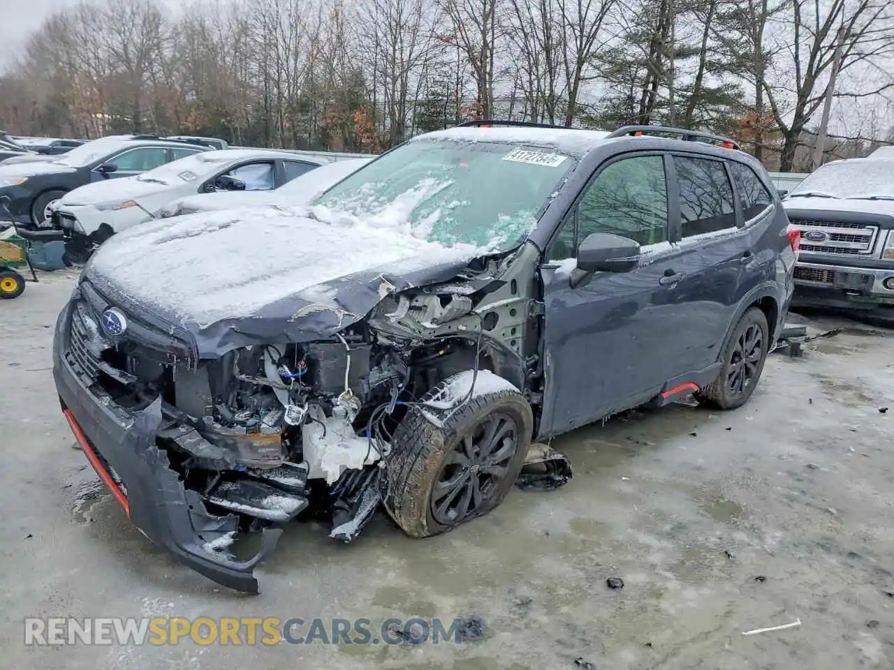 1 Photograph of a damaged car JF2SKARC9MH498536 SUBARU FORESTER 2021