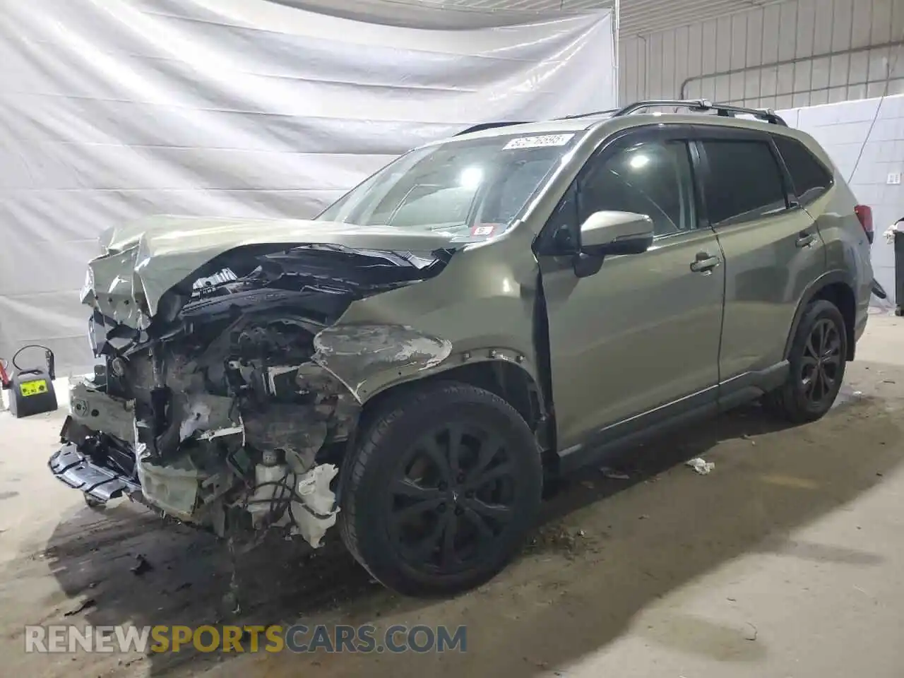1 Photograph of a damaged car JF2SKASC0MH493302 SUBARU FORESTER 2021