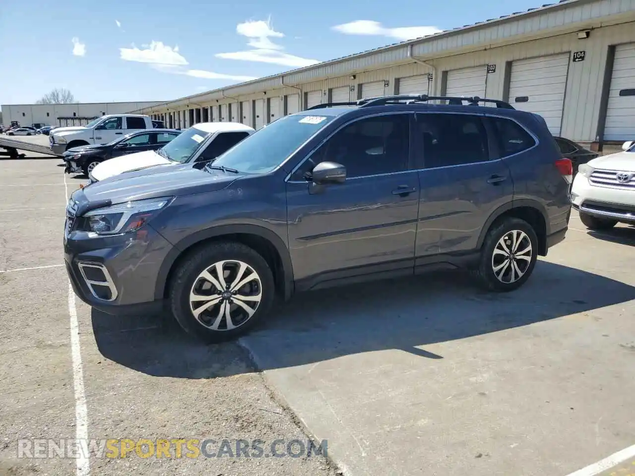 1 Photograph of a damaged car JF2SKASC3MH536014 SUBARU FORESTER 2021