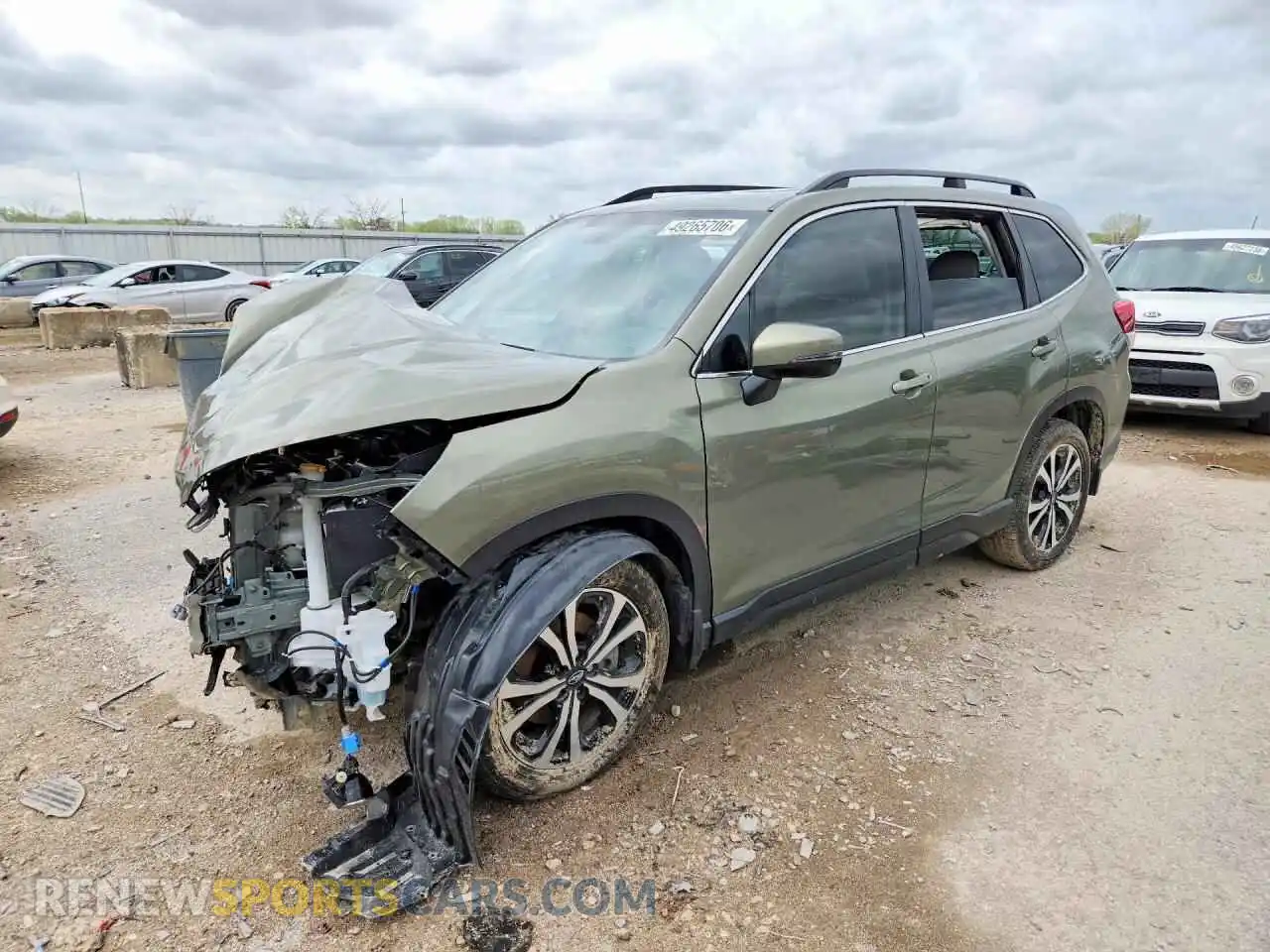 1 Photograph of a damaged car JF2SKASC4MH537401 SUBARU FORESTER 2021