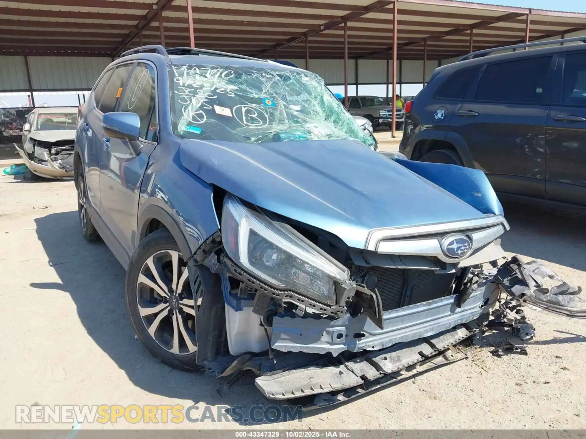 1 Photograph of a damaged car JF2SKASC4MH572732 SUBARU FORESTER 2021