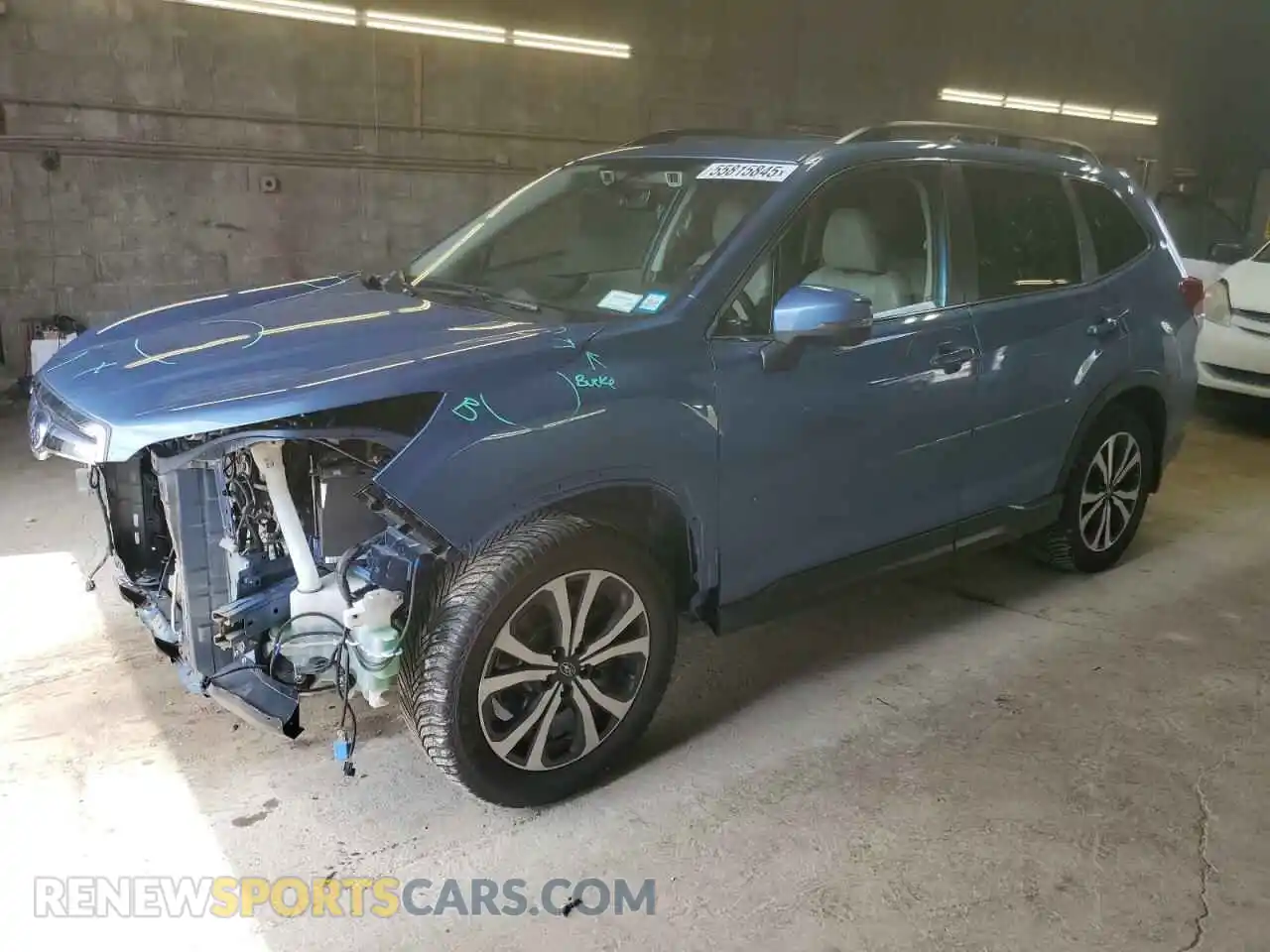 1 Фотография поврежденного автомобиля JF2SKASCXMH586022 SUBARU FORESTER 2021