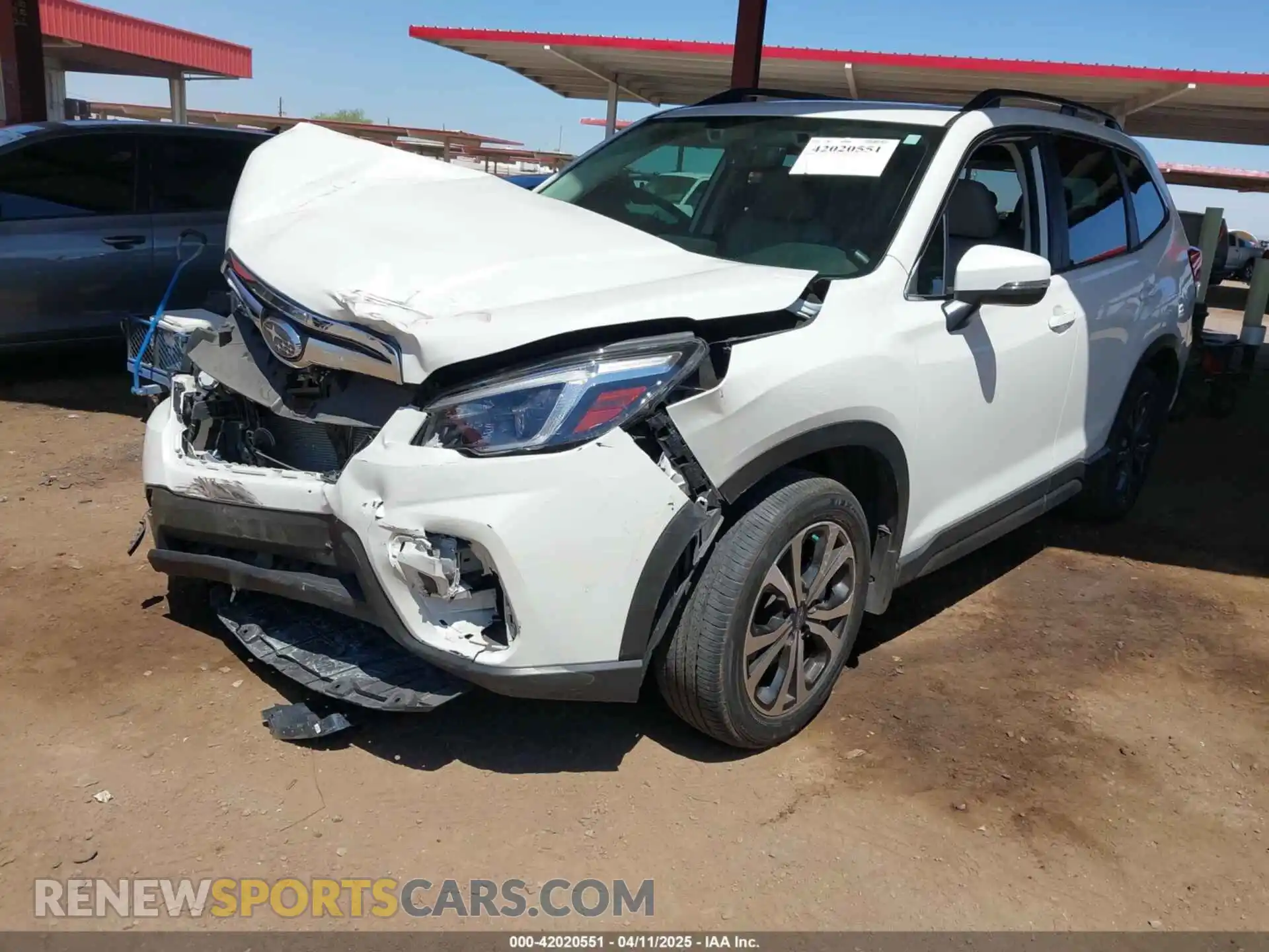 2 Photograph of a damaged car JF2SKAUC1MH544738 SUBARU FORESTER 2021