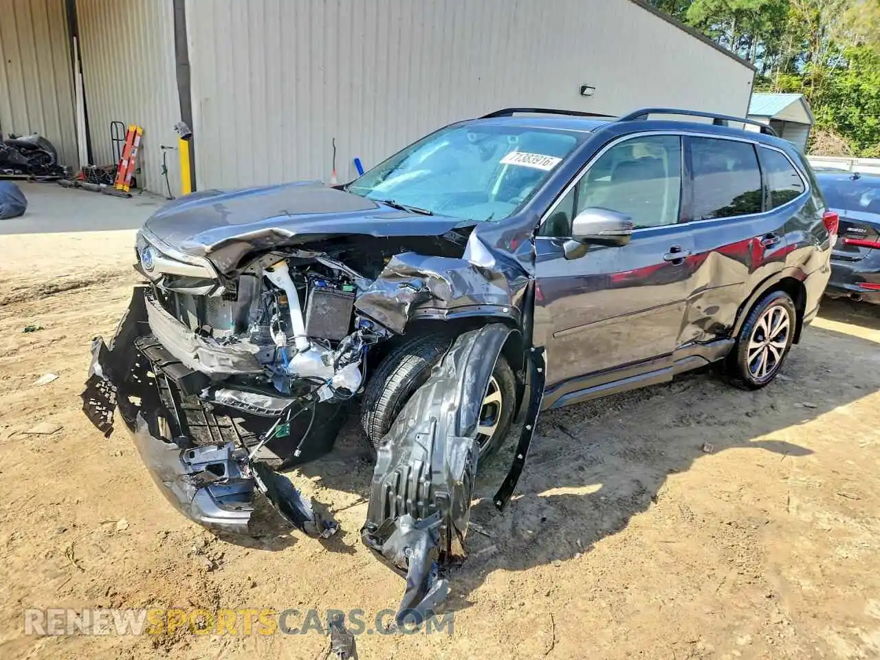 1 Photograph of a damaged car JF2SKAUC2MH447662 SUBARU FORESTER 2021