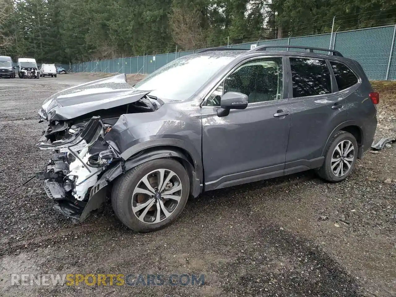 1 Photograph of a damaged car JF2SKAUC6MH540345 SUBARU FORESTER 2021