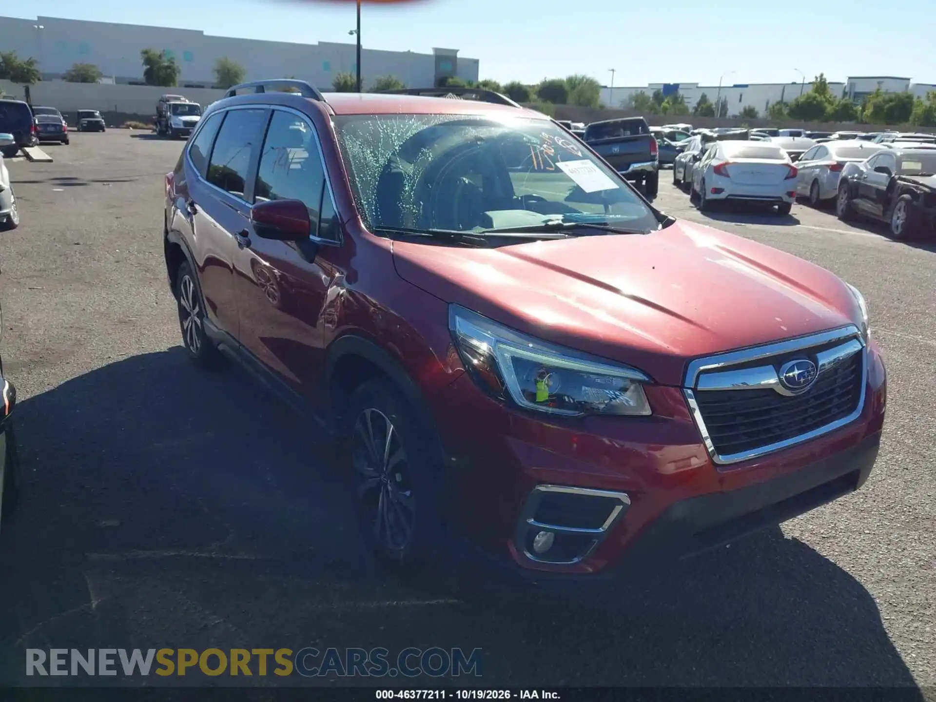 1 Photograph of a damaged car JF2SKAUC7MH411353 SUBARU FORESTER 2021