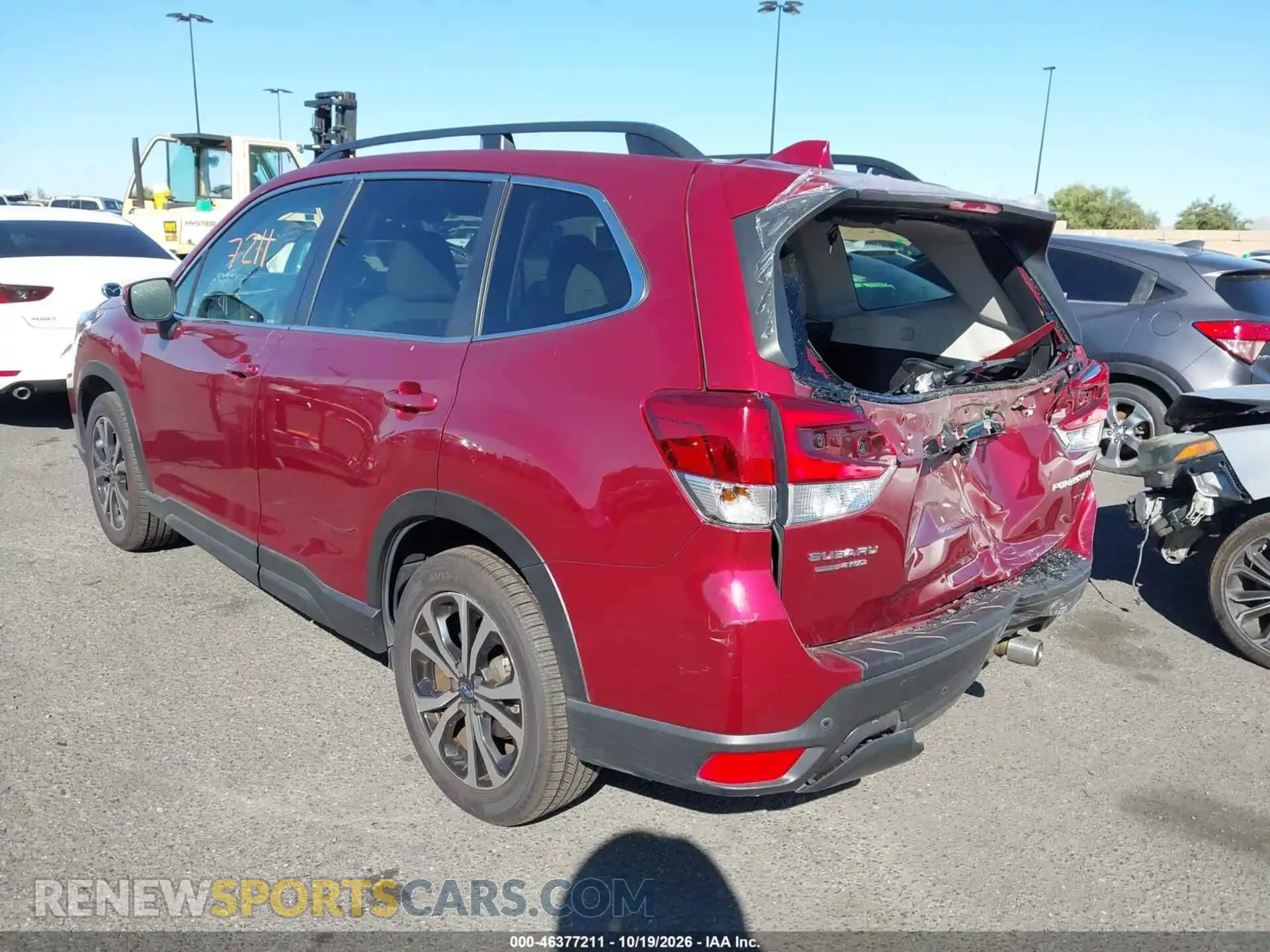 3 Photograph of a damaged car JF2SKAUC7MH411353 SUBARU FORESTER 2021