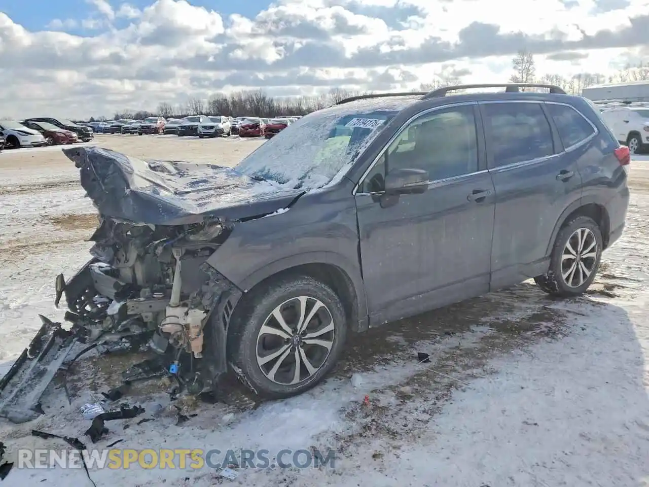 1 Photograph of a damaged car JF2SKAUC7MH521545 SUBARU FORESTER 2021