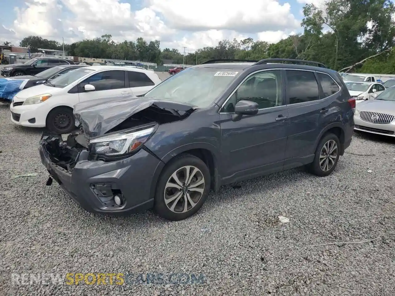 1 Photograph of a damaged car JF2SKAUC7MH591904 SUBARU FORESTER 2021