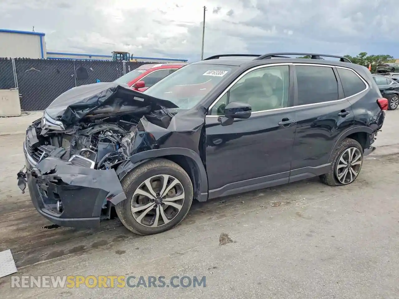 1 Photograph of a damaged car JF2SKAUC8MH532540 SUBARU FORESTER 2021