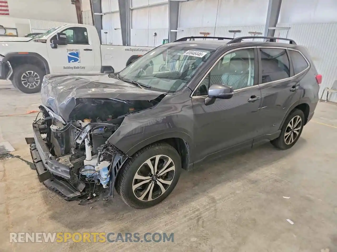 1 Photograph of a damaged car JF2SKAUC9MH402895 SUBARU FORESTER 2021