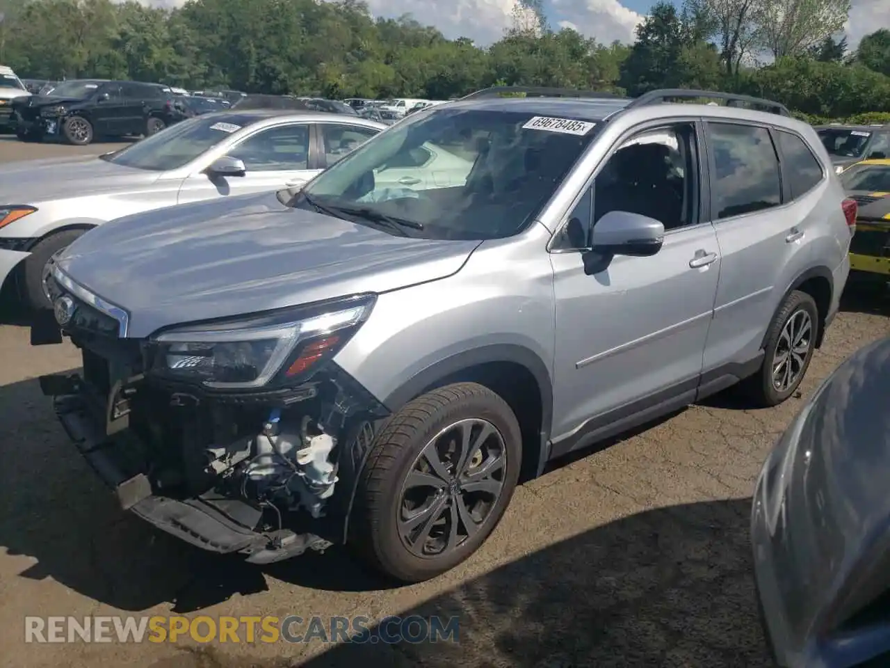 1 Photograph of a damaged car JF2SKAUC9MH425884 SUBARU FORESTER 2021