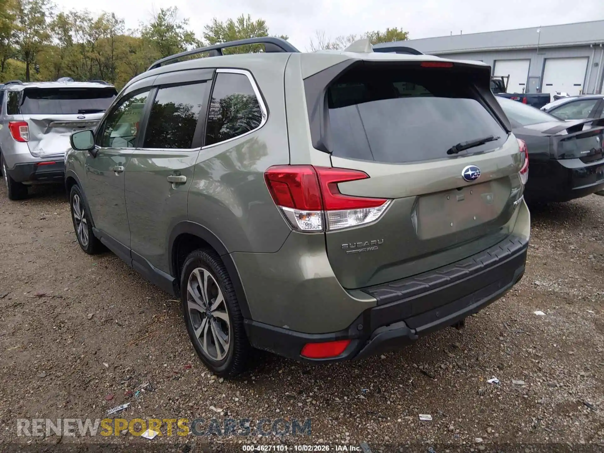 3 fotografías del automóvil dañado JF2SKAUC9MH442362 SUBARU FORESTER 2021