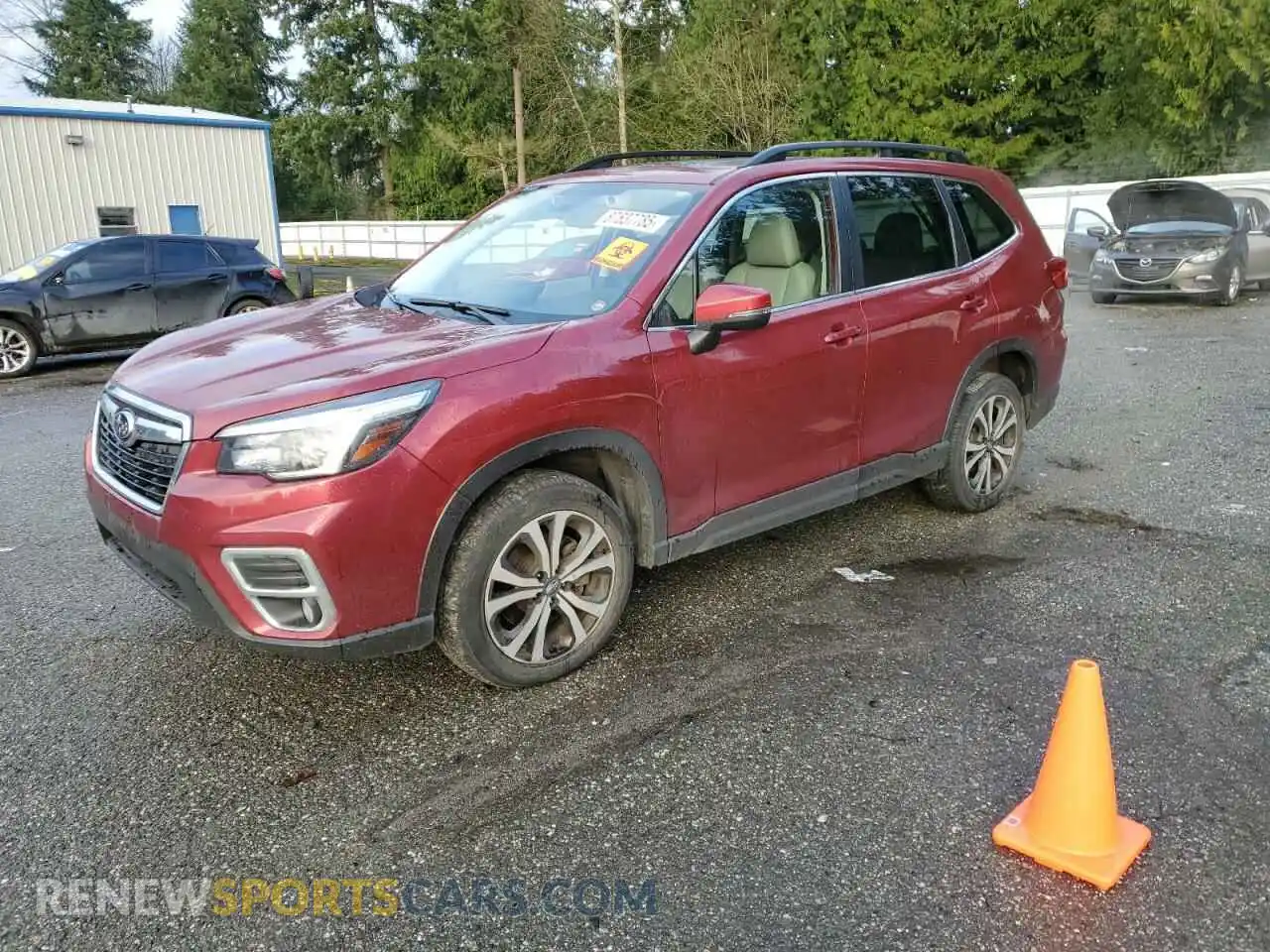 1 Photograph of a damaged car JF2SKAUC9MH455967 SUBARU FORESTER 2021
