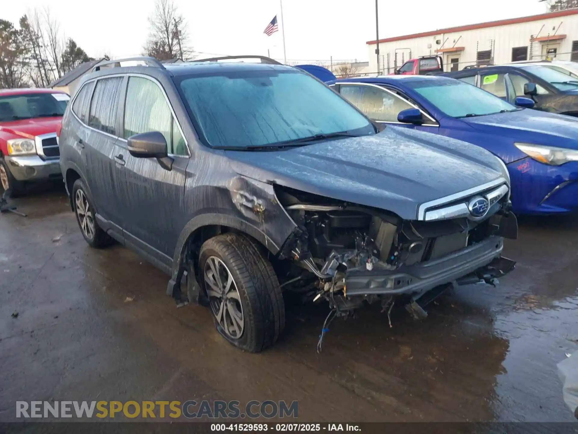 1 Photograph of a damaged car JF2SKAUC9MH551758 SUBARU FORESTER 2021