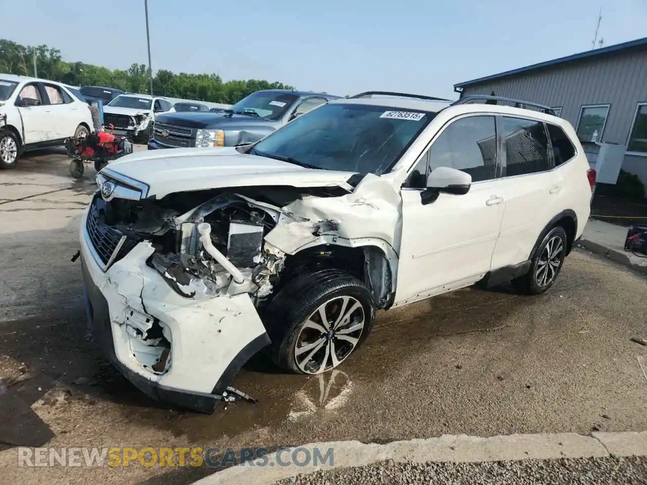 1 Photograph of a damaged car JF2SKAUC9MH583206 SUBARU FORESTER 2021