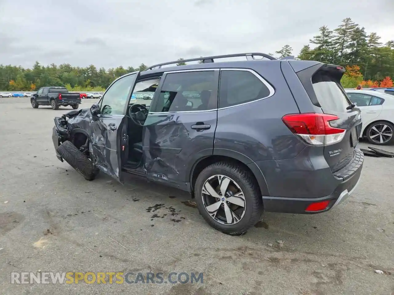 2 fotografías del automóvil dañado JF2SKAXC0MH489386 SUBARU FORESTER 2021
