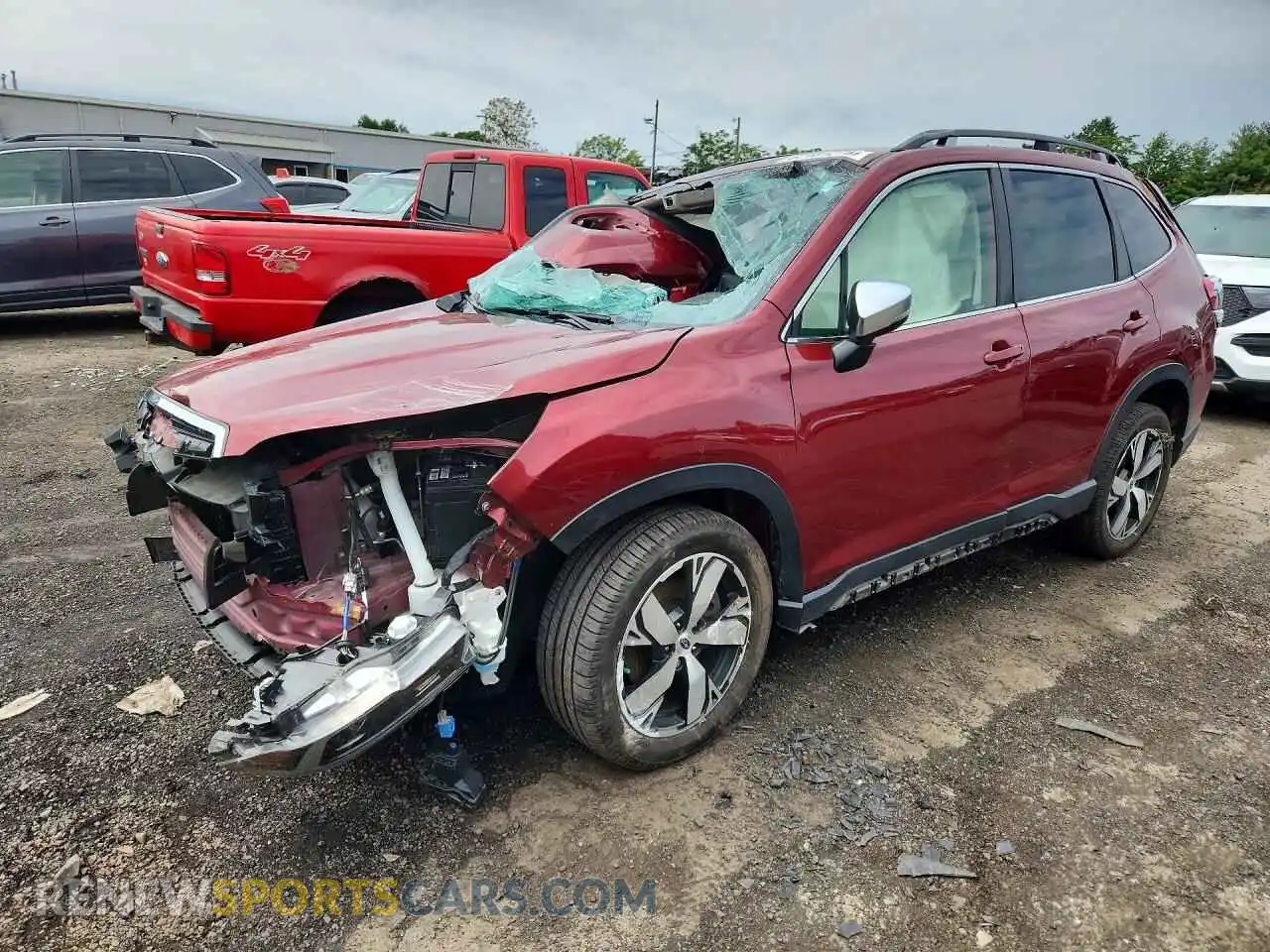 1 Photograph of a damaged car JF2SKAXC7MH554802 SUBARU FORESTER 2021