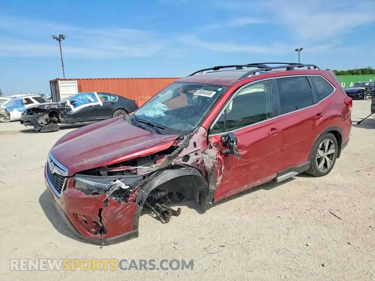 1 Photograph of a damaged car JF2SKAXC9MH526547 SUBARU FORESTER 2021