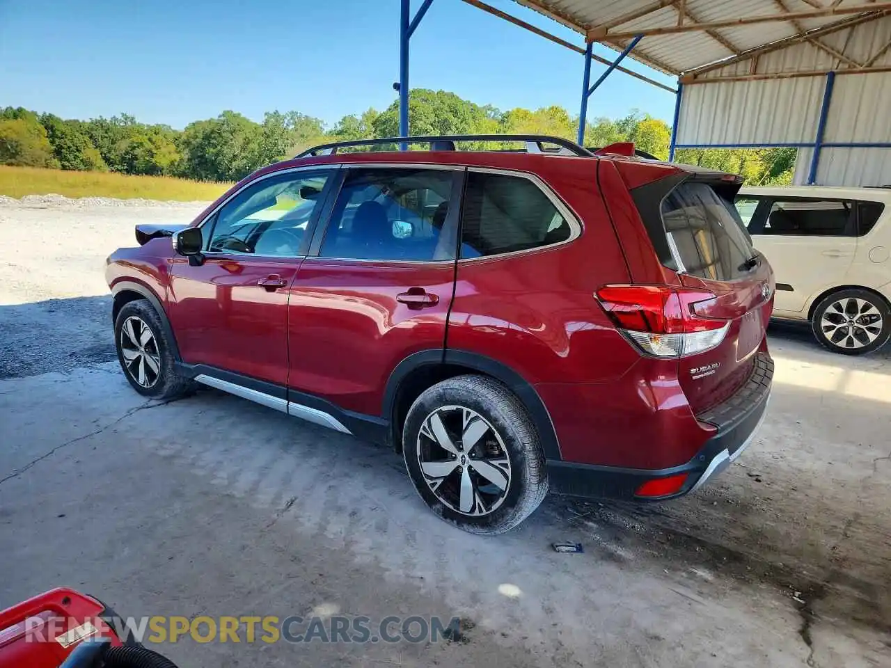 2 fotografías del automóvil dañado JF2SKAXCXMH466522 SUBARU FORESTER 2021