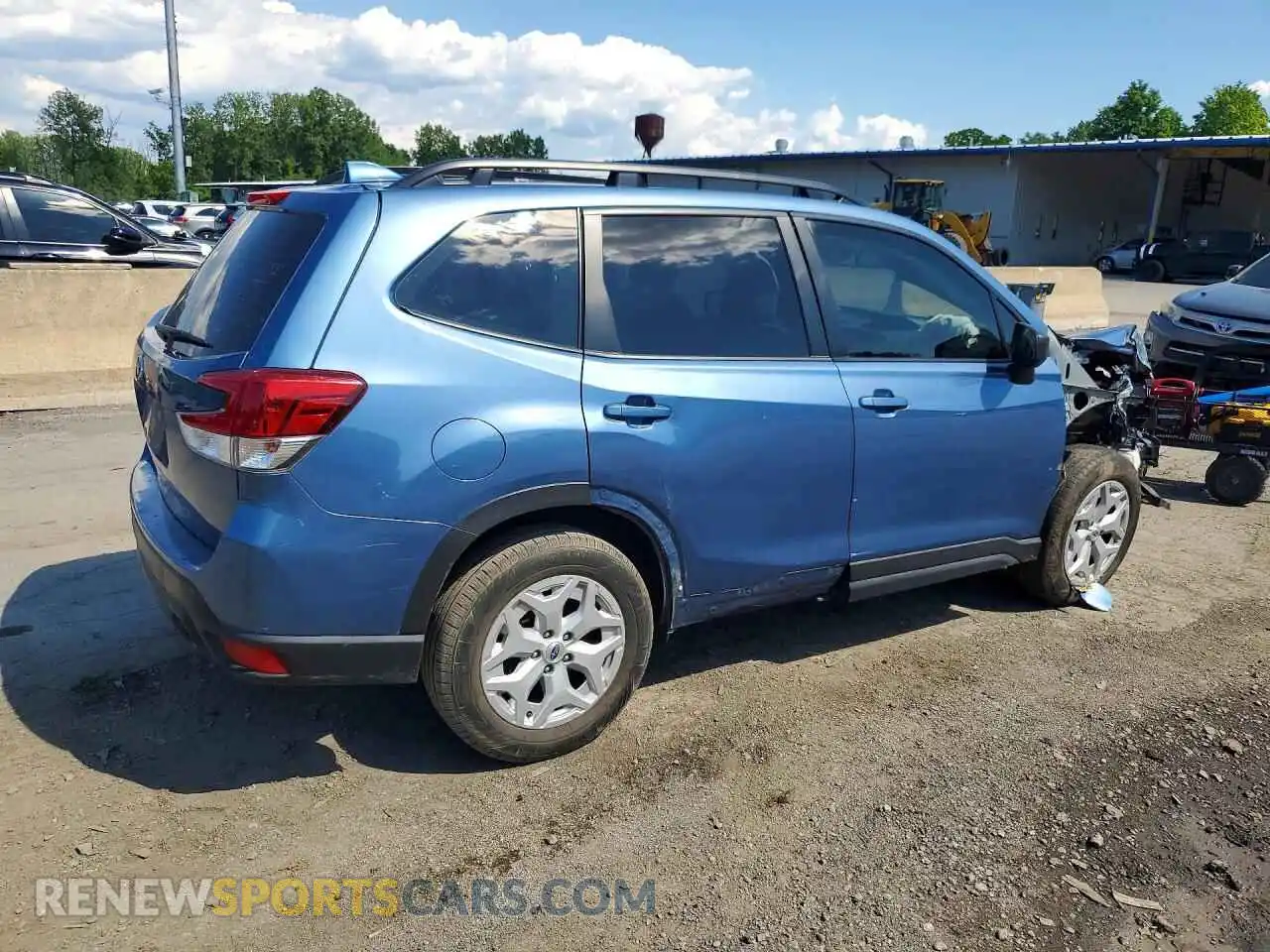 3 fotografías del automóvil dañado JF2SKACC0NH495339 SUBARU FORESTER 2022