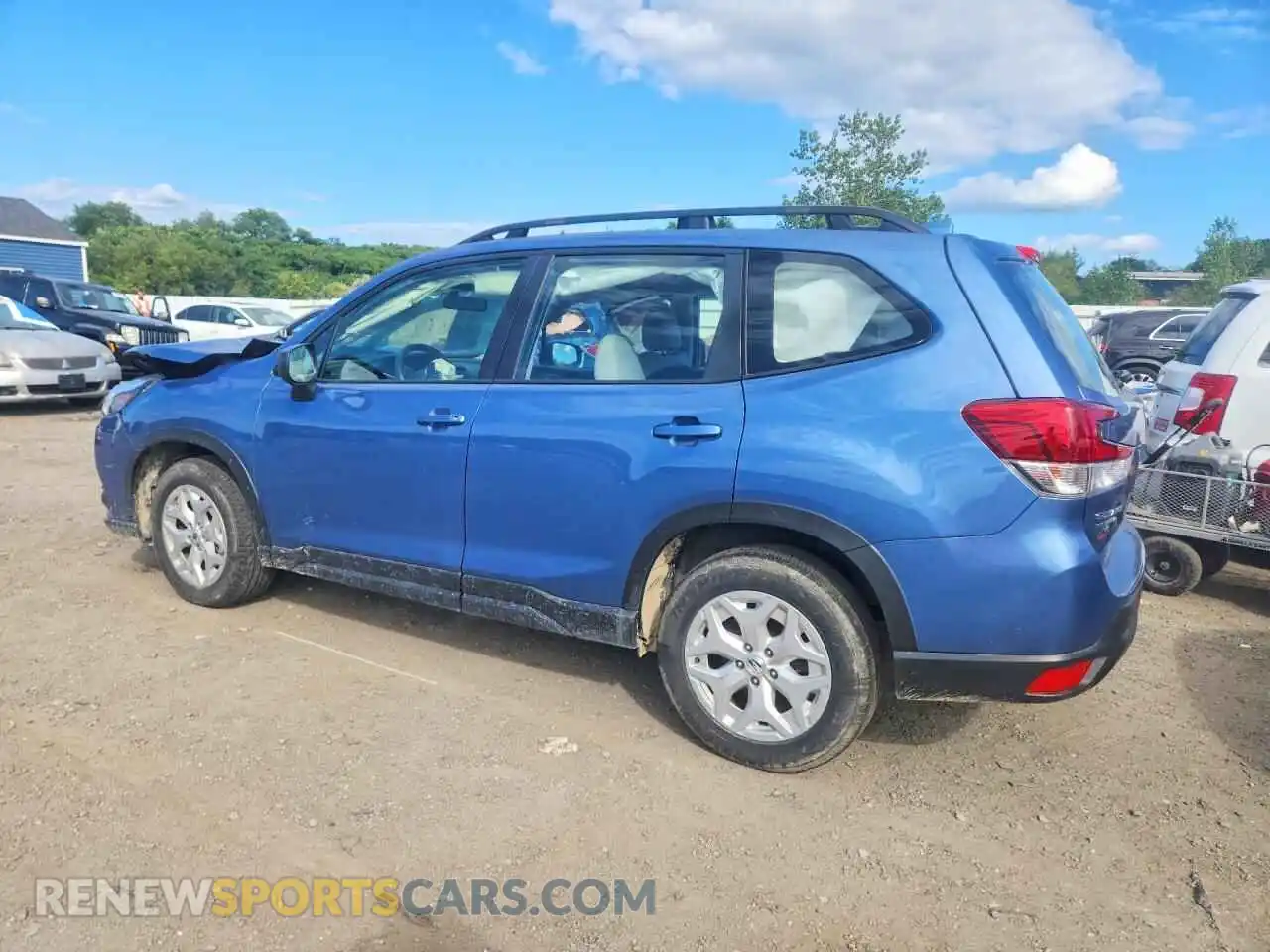 2 fotografías del automóvil dañado JF2SKACC2NH481362 SUBARU FORESTER 2022