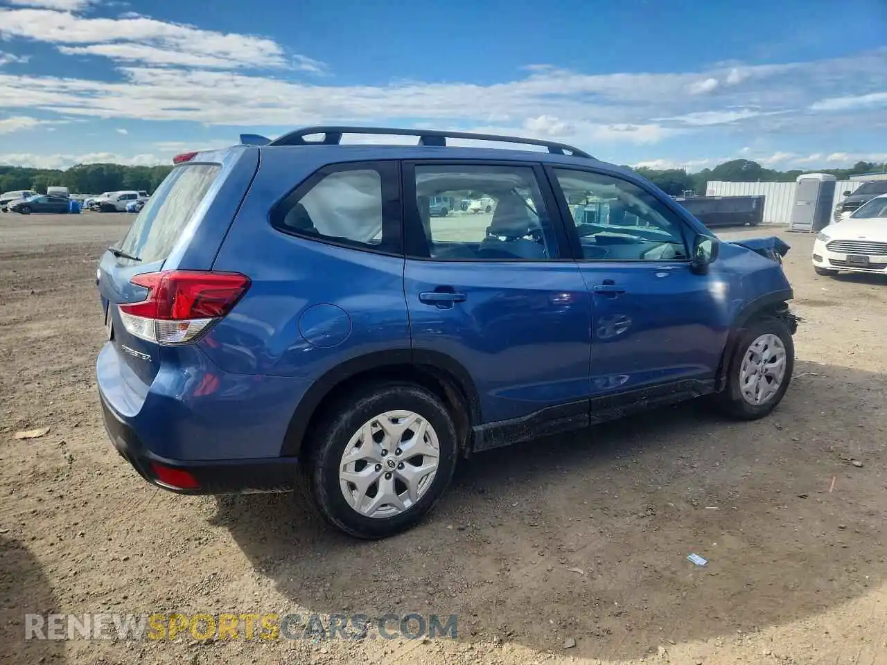 3 fotografías del automóvil dañado JF2SKACC2NH481362 SUBARU FORESTER 2022