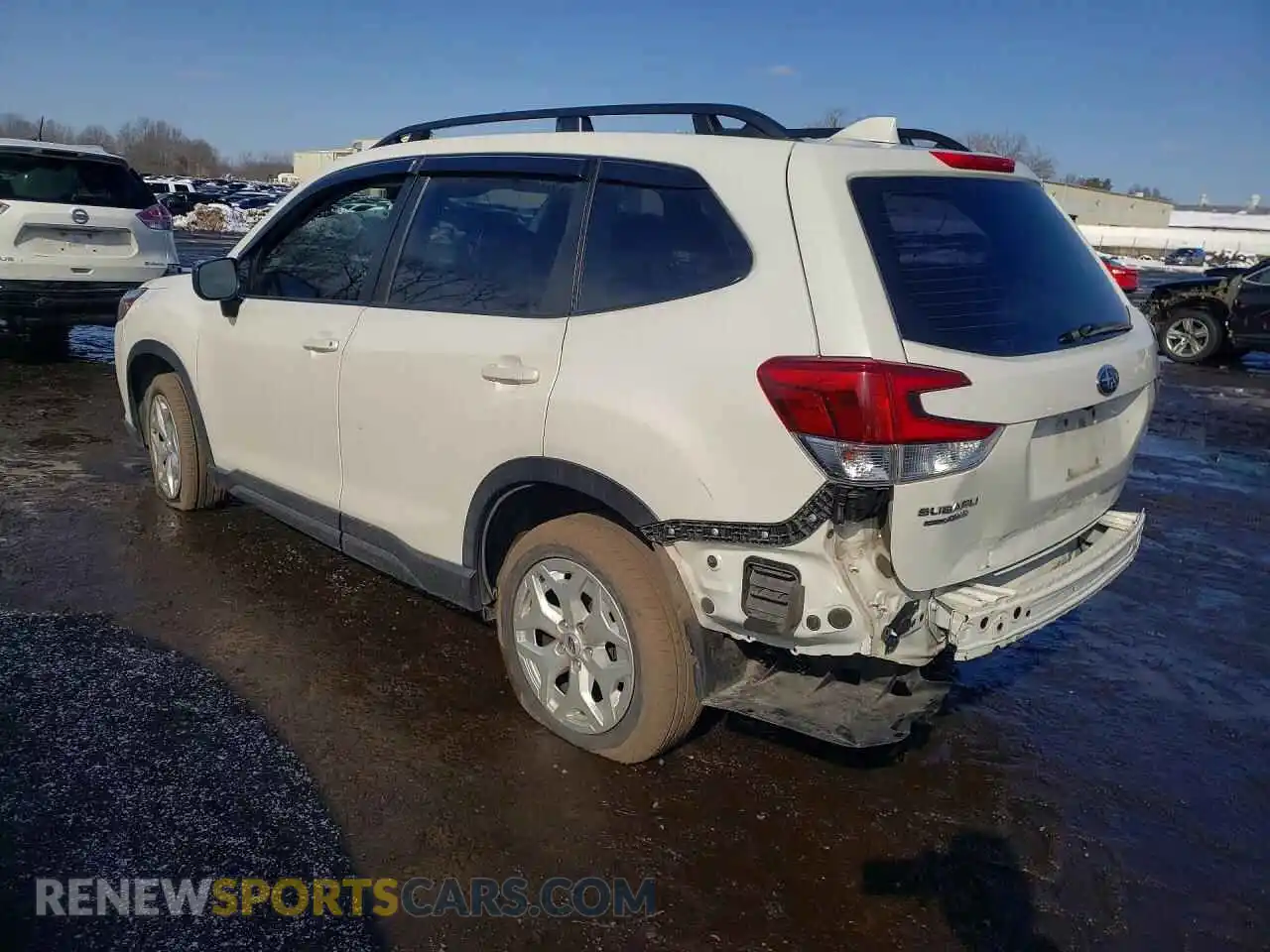 2 fotografías del automóvil dañado JF2SKACC3NH430291 SUBARU FORESTER 2022