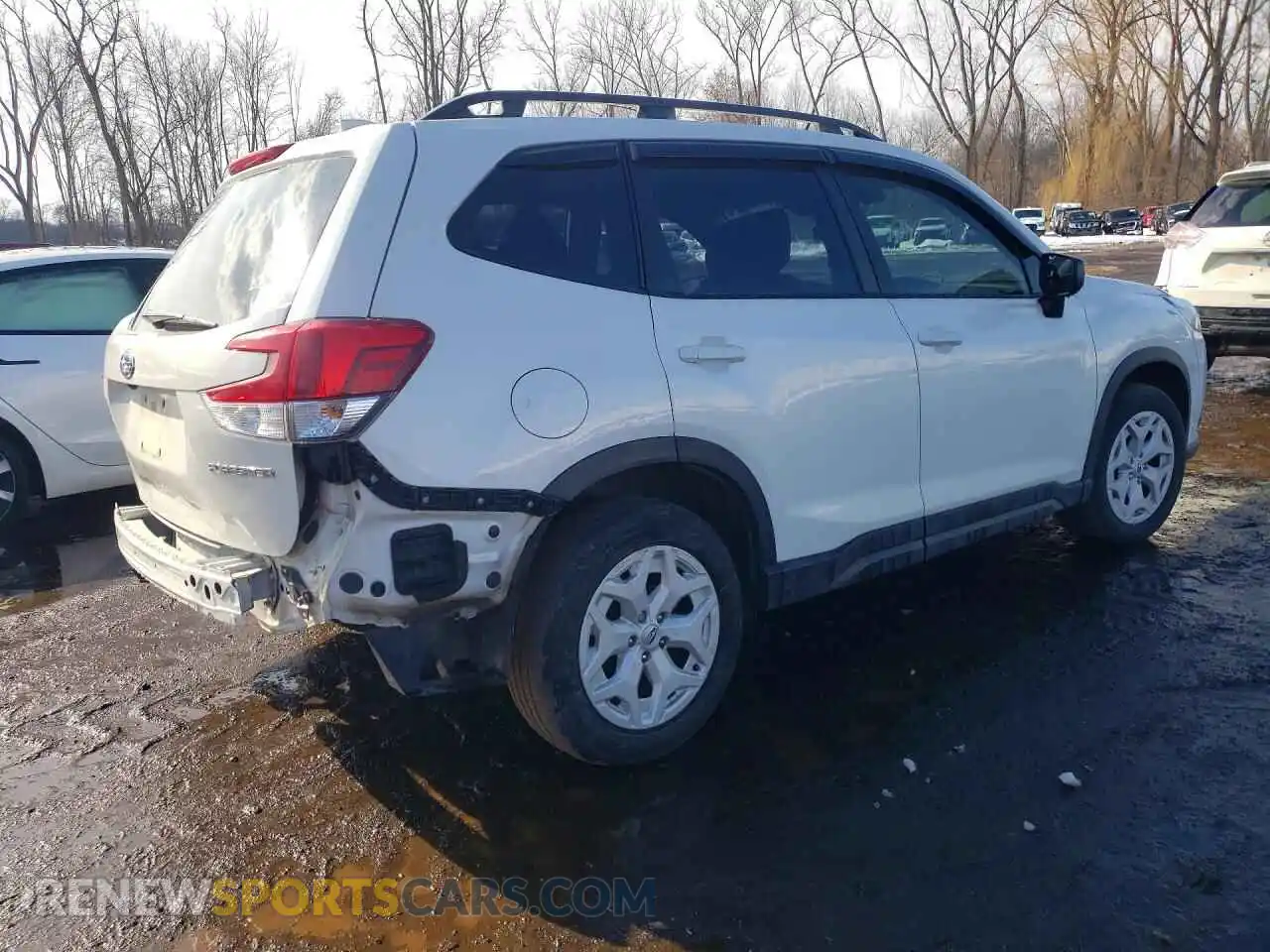 3 fotografías del automóvil dañado JF2SKACC3NH430291 SUBARU FORESTER 2022