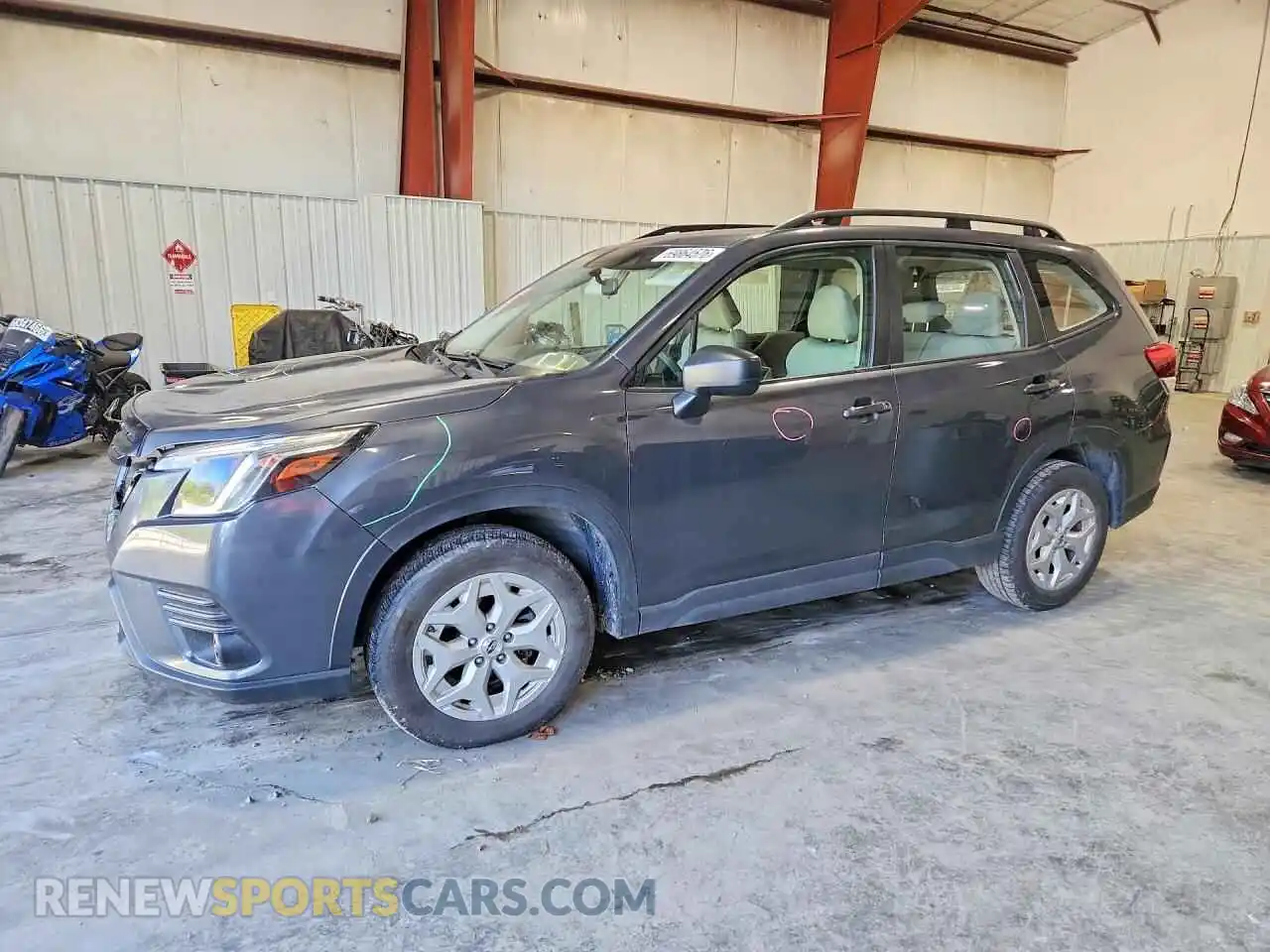 1 Photograph of a damaged car JF2SKACC5NH452485 SUBARU FORESTER 2022