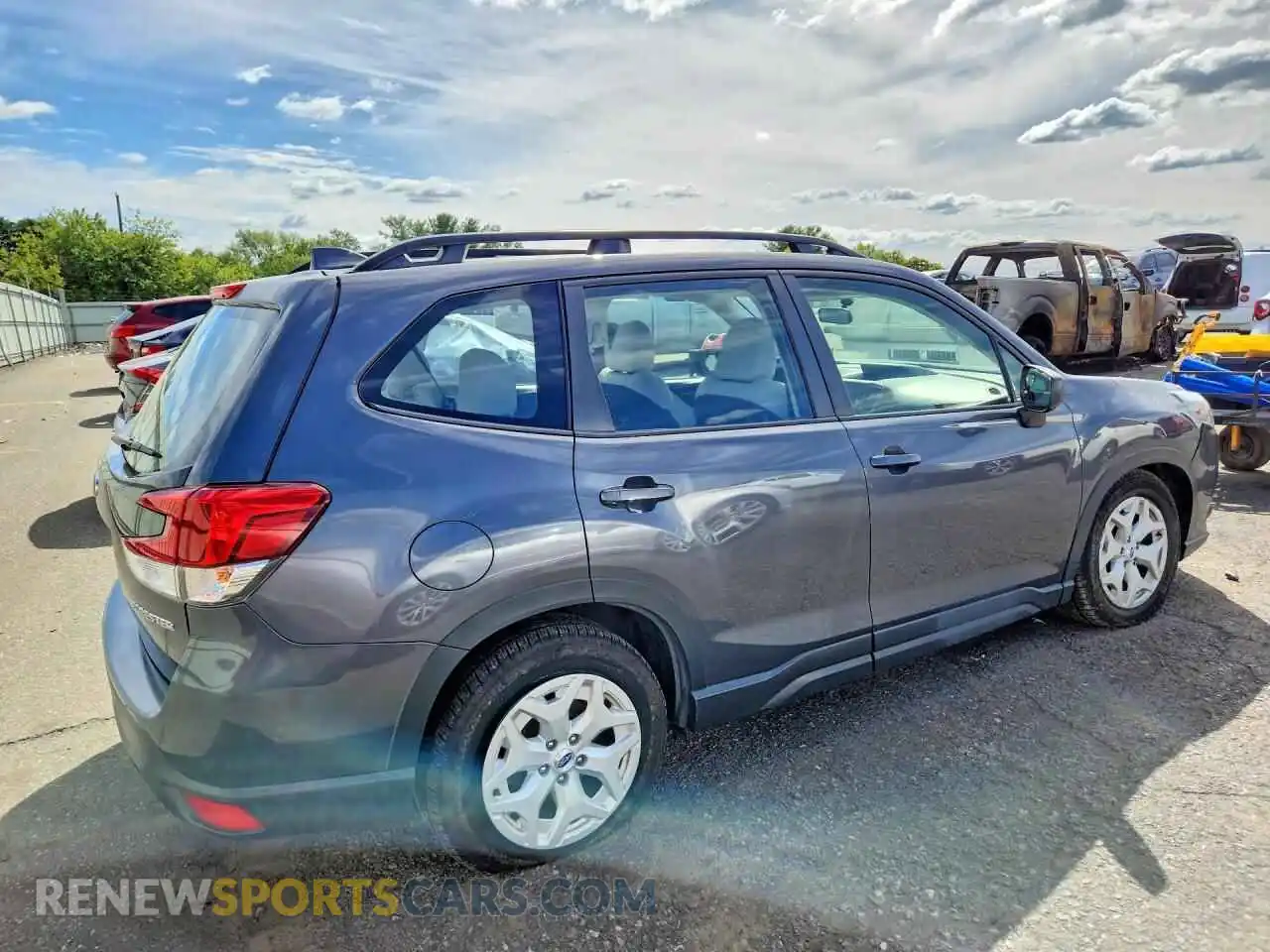3 fotografías del automóvil dañado JF2SKACC9NH524482 SUBARU FORESTER 2022