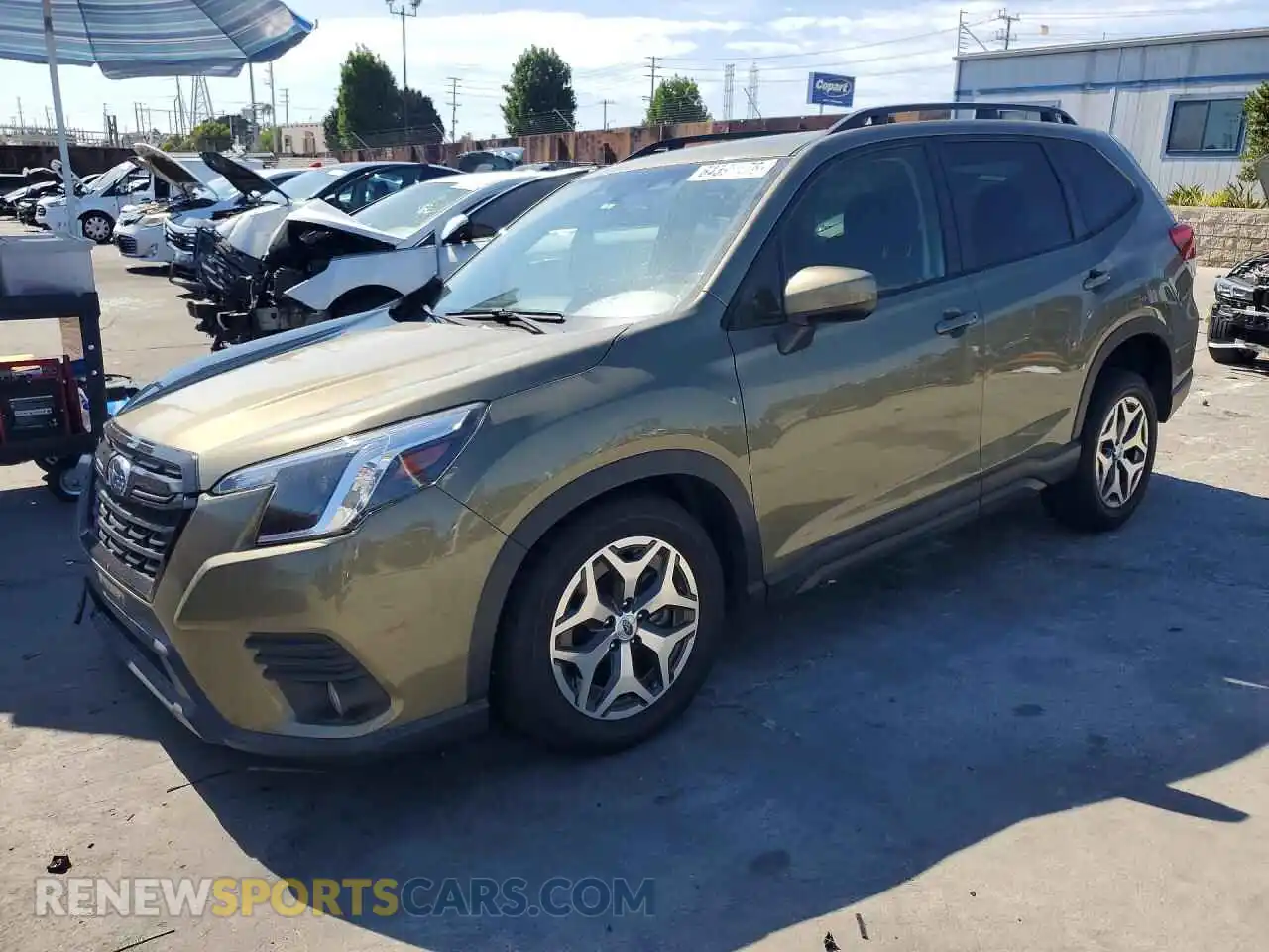 1 Photograph of a damaged car JF2SKADC0NH466227 SUBARU FORESTER 2022