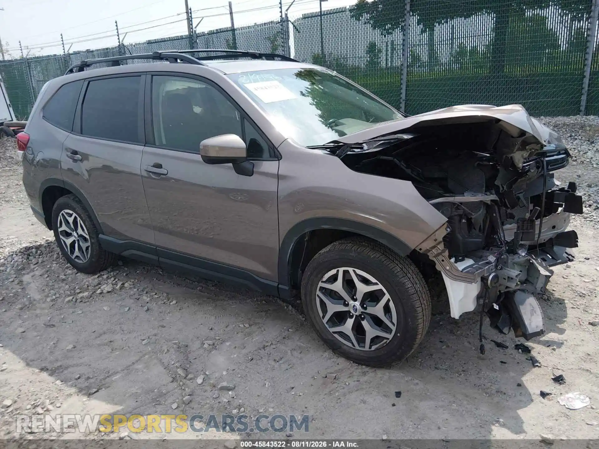 1 Photograph of a damaged car JF2SKADC2NH502984 SUBARU FORESTER 2022