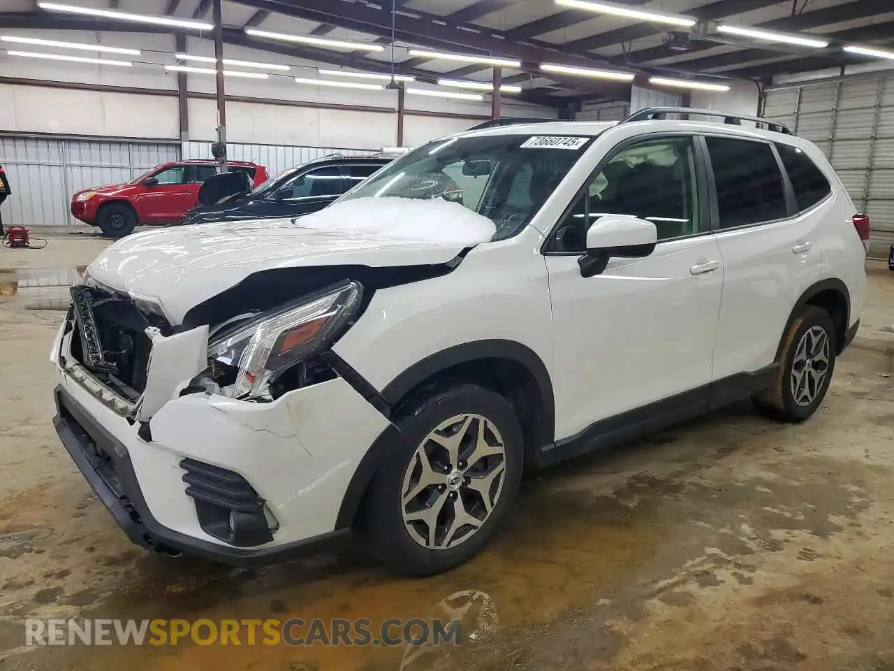 1 Photograph of a damaged car JF2SKADC7NH401651 SUBARU FORESTER 2022
